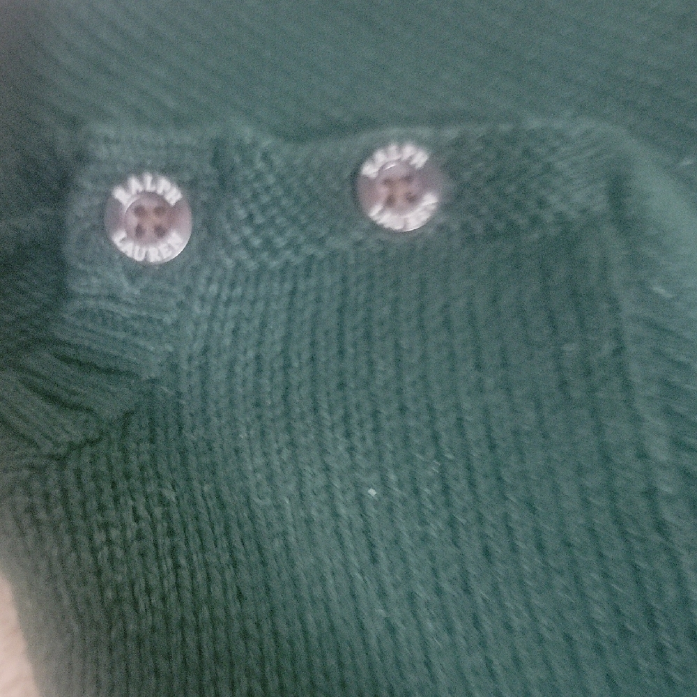 Ralph Lauren Green Sweater with Bear and Dog Design - Picture 4 of 5